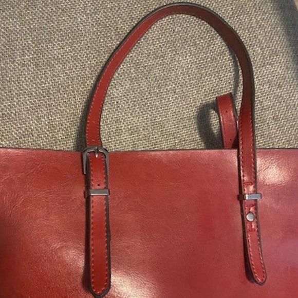 Brand New Burgundy Purse/Shoulder Bag from Bali - Picture 9 of 12
